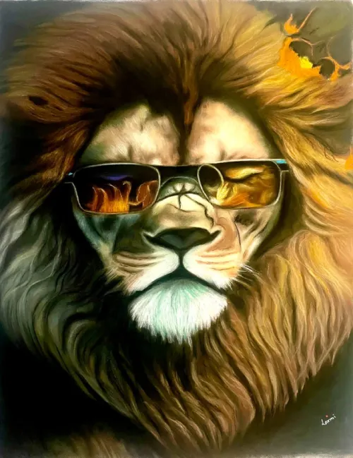 The Urban Monarch – Soft Pastel Realistic Artwork