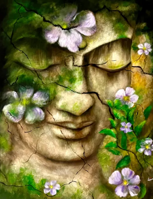 The Earth Spirit – Modern Acrylic Canvas Painting