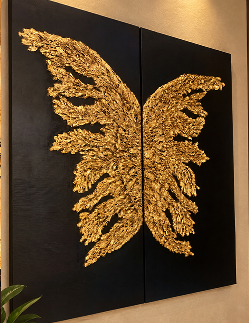 Golden Wings (Diptych)